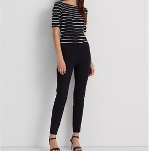 Ralph Lauren Cropped Skinny Pant | Women’s | Size 0 | Stretch Waistband | Black
